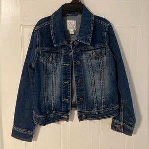 EST 1989 PLACE Blue Jean Denim Jacket Kids Size  Medium 7/8
